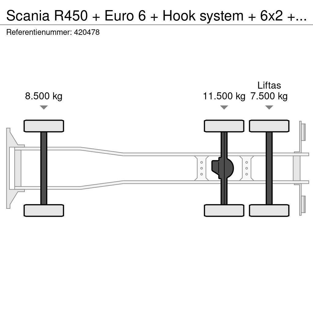 Scania R450 + Euro 6 + Hook system + 6x2 + Discounted fro Kotalni prekucni tovornjaki