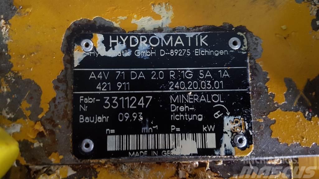 Ahlmann AZ9/AZ10-Hydromatik A4V71DA2.0R1G5A1A-Drive pump Hidravlika