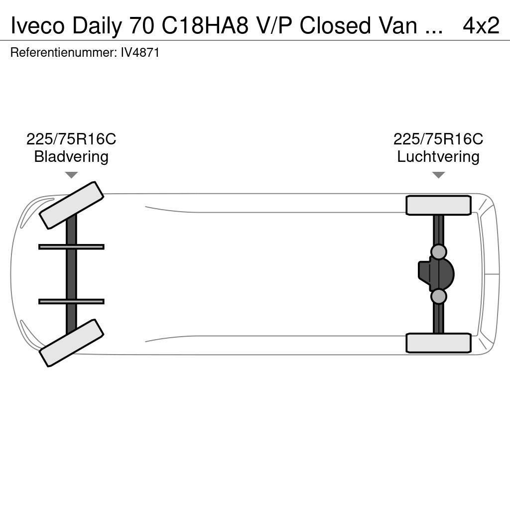 Iveco Daily 70 C18HA8 V/P Closed Van (3 units) Zabojni kombi