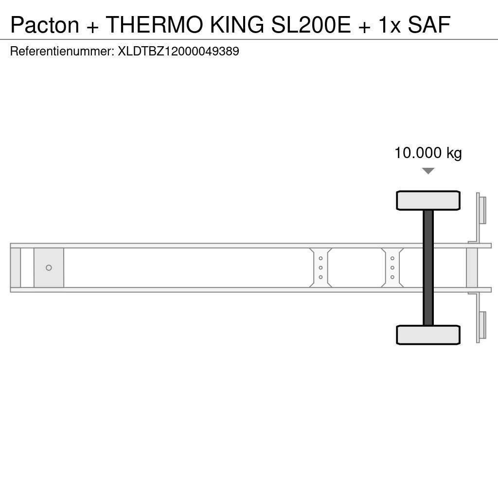 Pacton + THERMO KING SL200E + 1x SAF Hladilne polprikolice