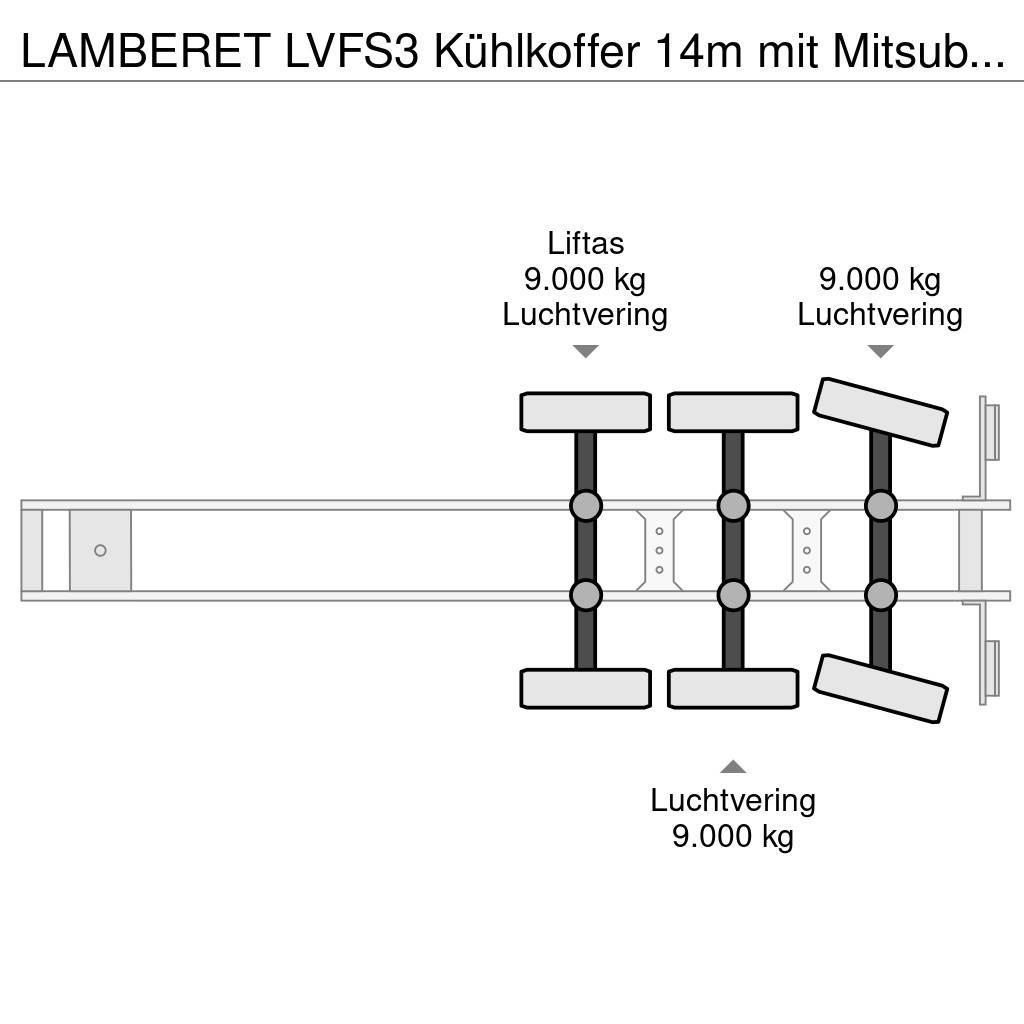 Lamberet LVFS3 Kühlkoffer 14m mit Mitsubishi -20° Hladilne polprikolice