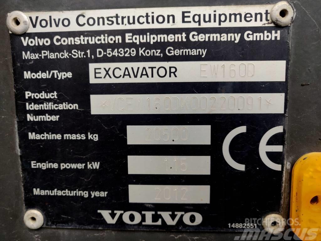 Volvo EW 160 D Bagri na kolesih