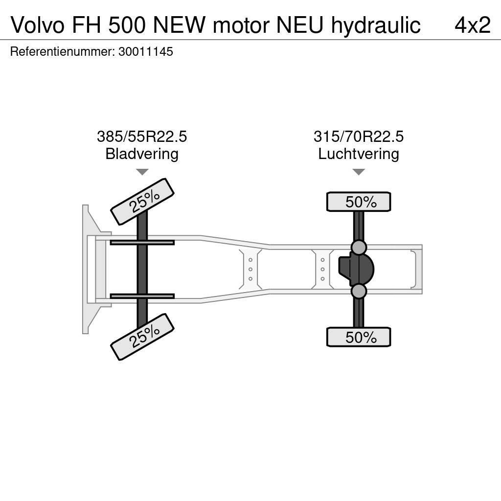 Volvo FH 500 NEW motor NEU hydraulic Vlačilci