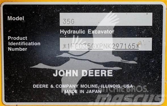 John Deere 35G Mini bagri <7t