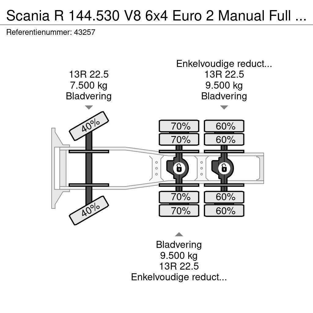 Scania R 144.530 V8 6x4 Euro 2 Manual Full steel Tractor Units