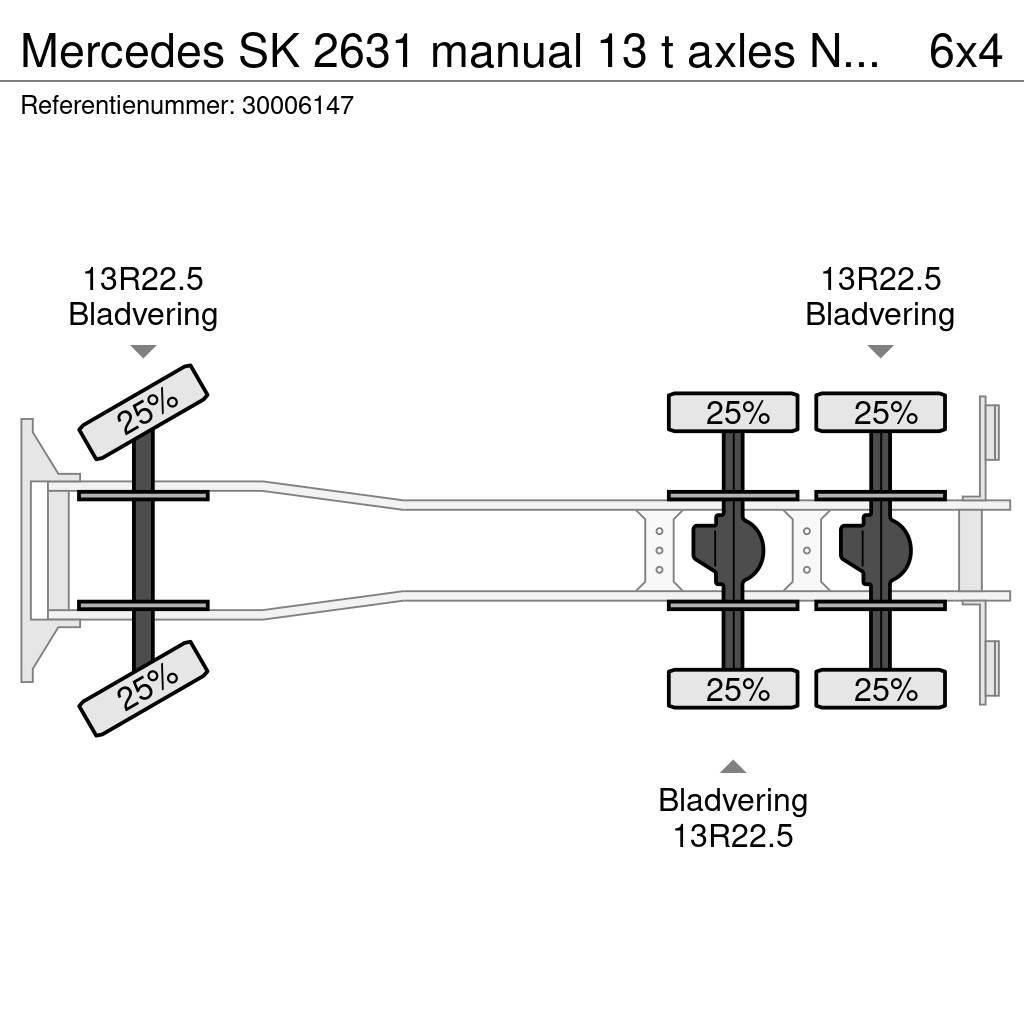 Mercedes-Benz SK 2631 manual 13 t axles NO2638 Tovornjaki-šasije