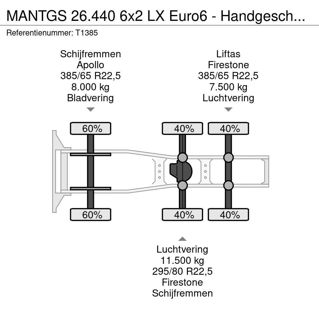 MAN TGS 26.440 6x2 LX Euro6 - Handgeschakeld - Lift-As Vlačilci