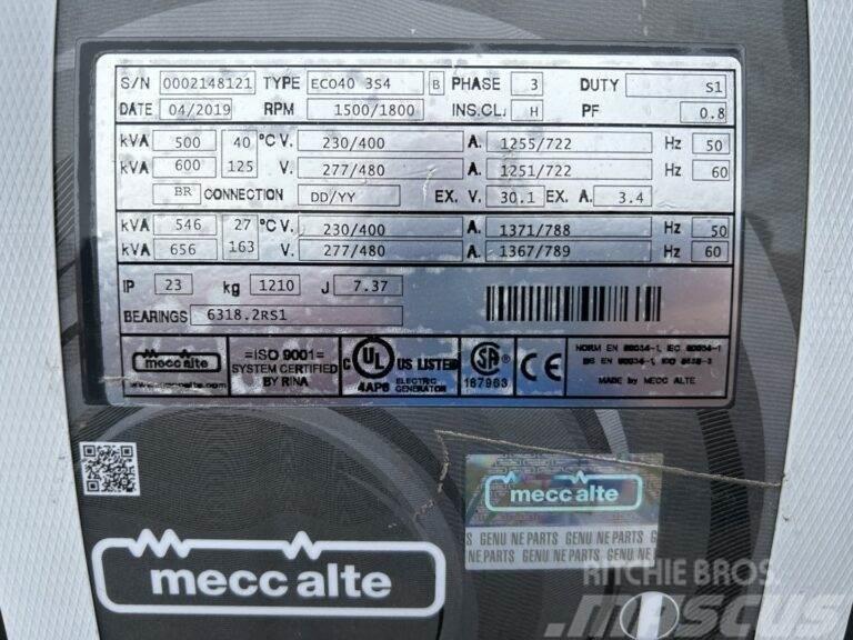 CAT Mecc Alte Eco40 3S4 - Unused - 600 kVa Drugi agregati