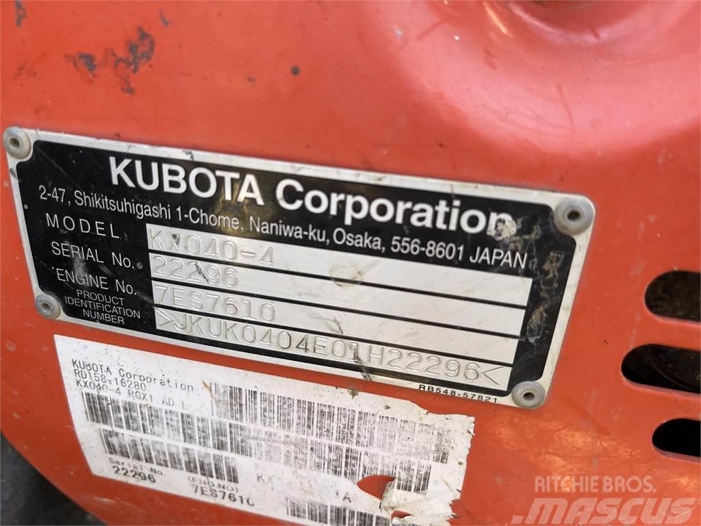 Kubota KX040-4 Mini bagri <7t