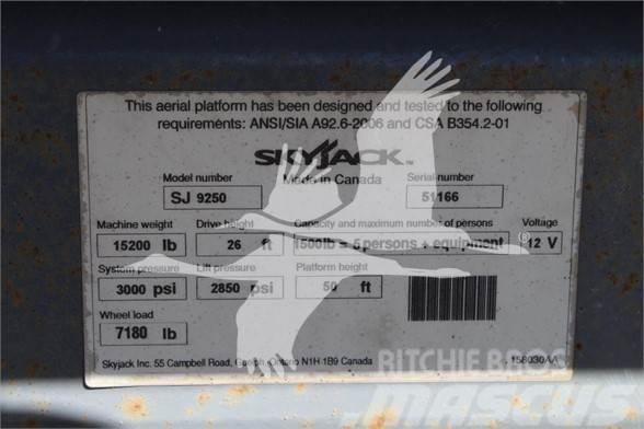 SkyJack SJ9250RT Škarjaste dvižne ploščadi