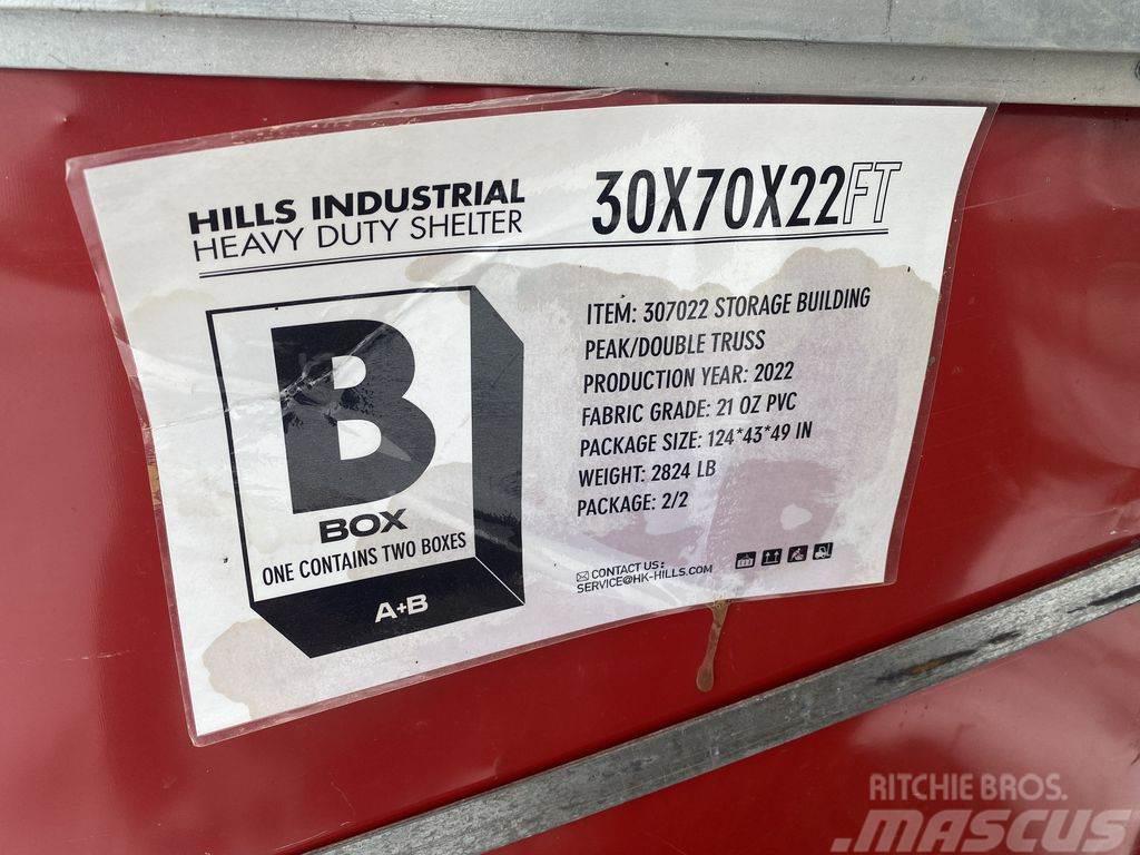  Hills Industrial Heavy Duty Shelter - 30'W x 70'L  Jeklene gradbene konstrukcije