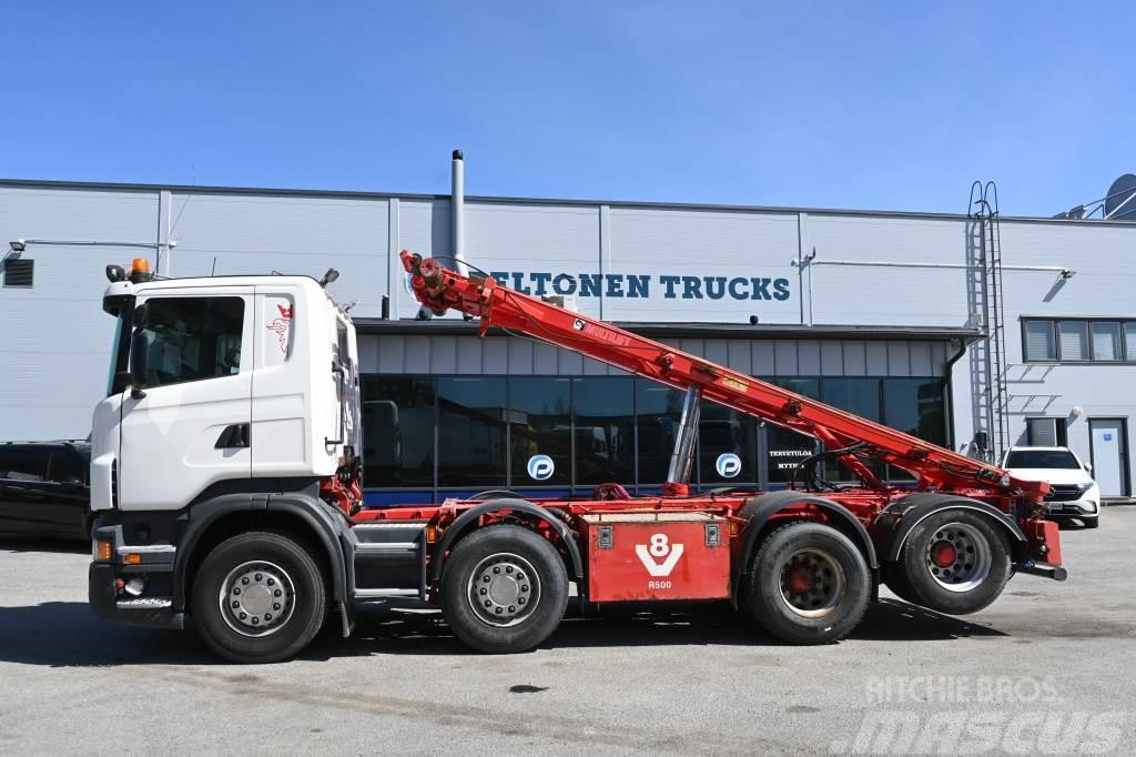 Scania R500 8x2 Multilift vaijeri Razstavljivi tovornjaki z žičnimi dvigali