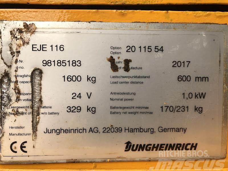 Jungheinrich EJE 116 Električni nizko dvižni viličar