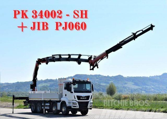 MAN TGS 35.440* PK34002-SH F + JIB PJ060/FUNK * 8x4 Tovornjaki z žerjavom