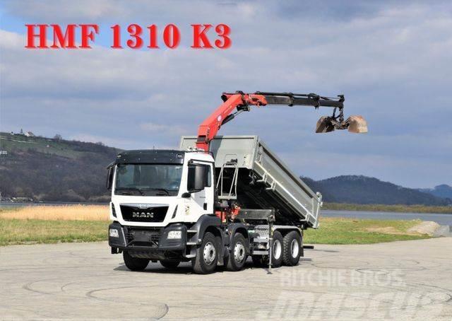 MAN TGS 35.480 * KIPPER 5,30m + HMF 1310-K3FUNK* 8x4 Kiper tovornjaki