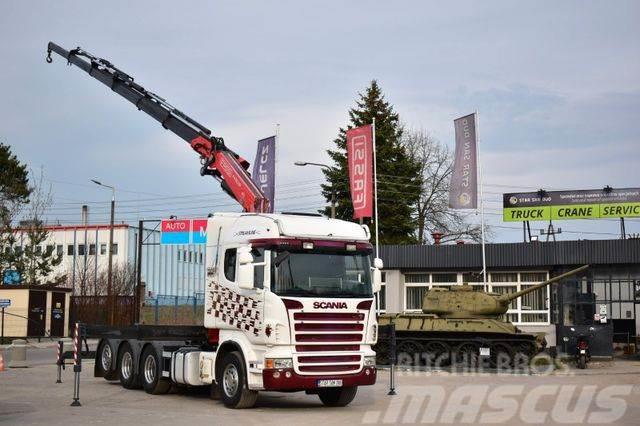 Scania R 480 8x4 FASSI 455 EURO 5 KRAN CRAN . Tovornjaki z žerjavom