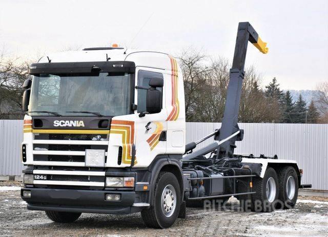 Scania R124 470 Abrollkipper *6x2* Top Zustand ! Kotalni prekucni tovornjaki