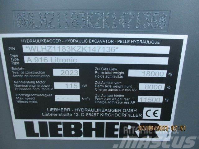 Liebherr A 916 Litronic G6.0-D Bagri na kolesih