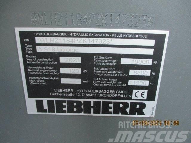Liebherr A 918 Litronic G6.0-D Bagri na kolesih