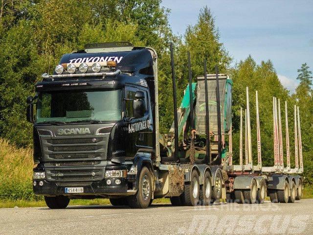 Scania R 730 LB8x4*4HNB+Kesla 2112T+Jyki 5-aks. Tovornjaki za hlode
