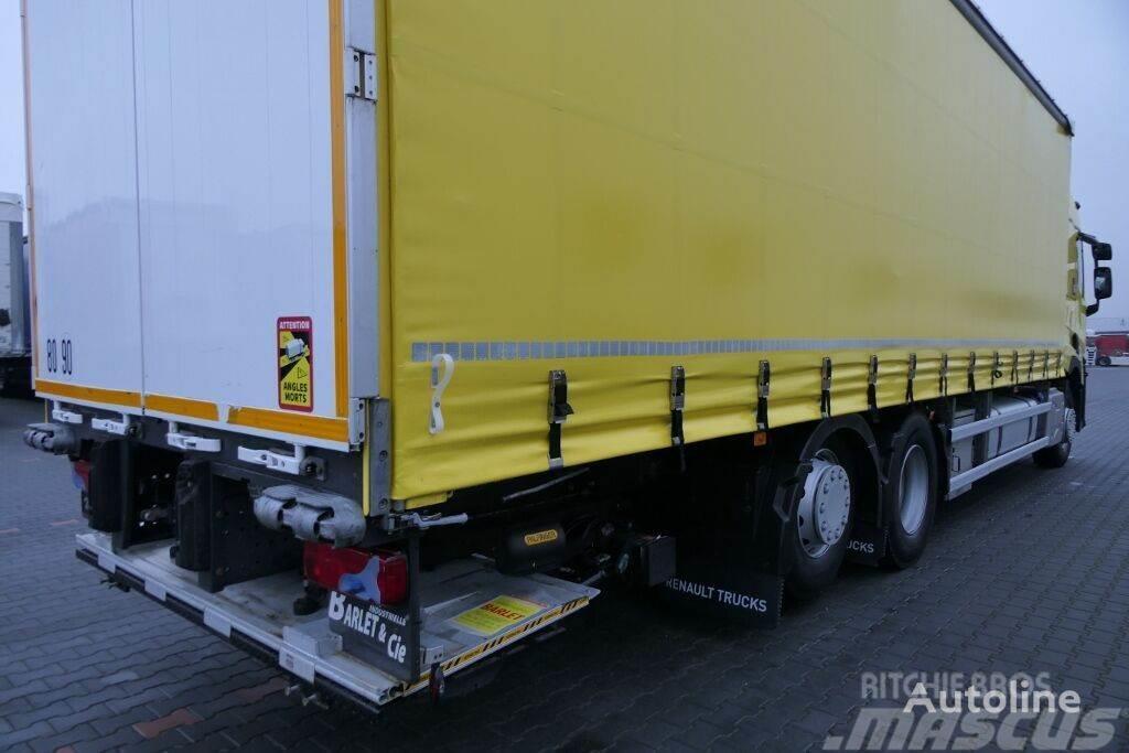 Renault T 460 Curtain side 9,15 m + tail lift Tovornjaki s ponjavo