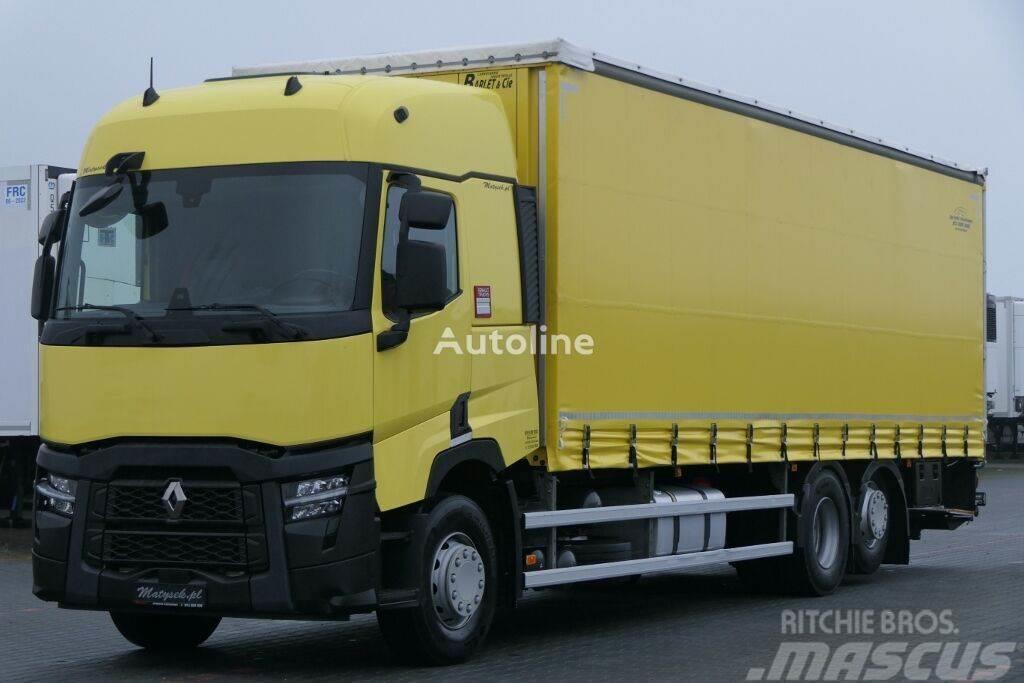 Renault T 460 Curtain side 9,15 m + tail lift Tovornjaki s ponjavo