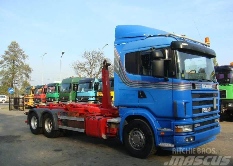 Scania 124G420 6X2 HAKOWIEC Hook lift trucks