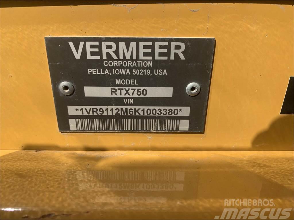 Vermeer RTX750 Freze za kopanje jarkov Trenčerji