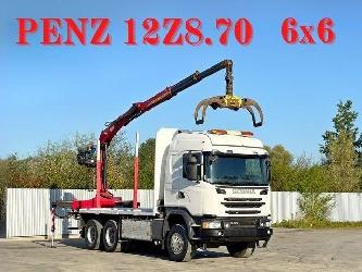 Scania G490* HOLZTRANSPORTER * PENZ 12Z8.70* 6x6