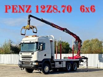 Scania G490* HOLZTRANSPORTER * PENZ 12Z8.70* 6x6