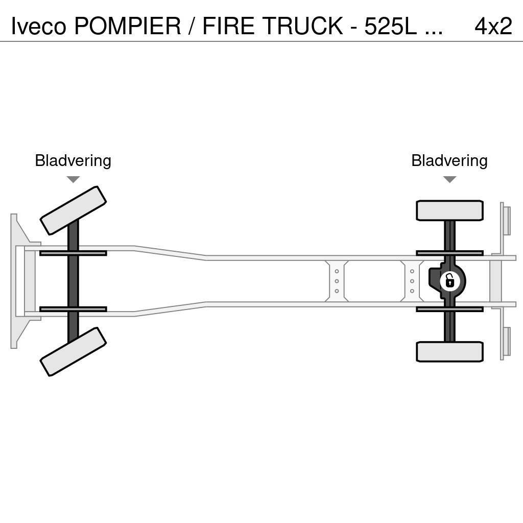Iveco POMPIER / FIRE TRUCK - 525L TANK - LIGHT TOWER - G Gasilska vozila