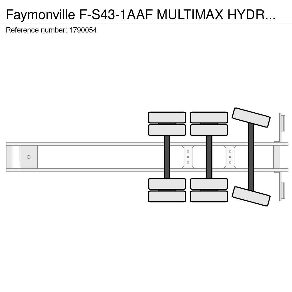 Faymonville F-S43-1AAF MULTIMAX HYDRAULIC ADJUSTABLE BED SEMI Nizko noseče polprikolice