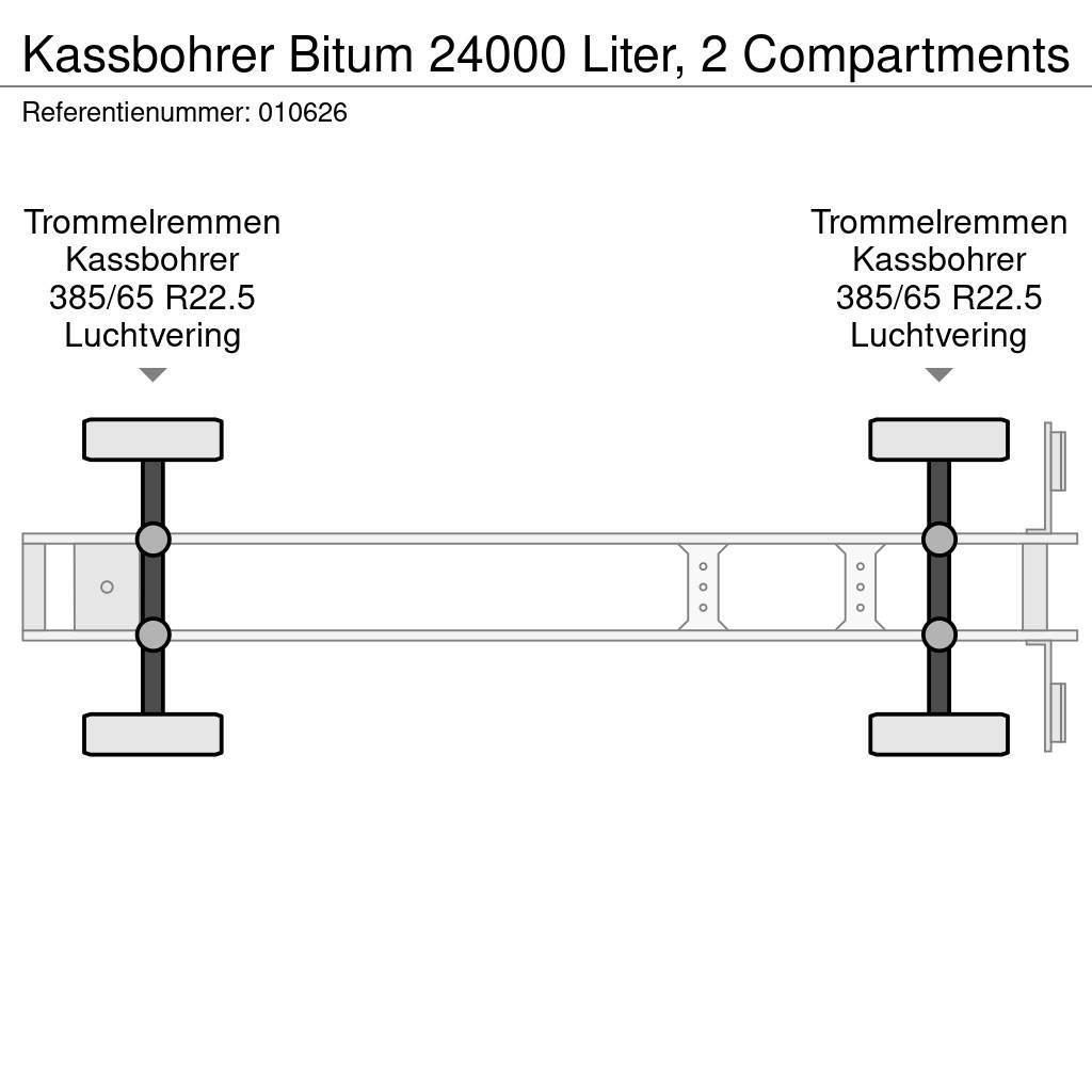Kässbohrer Bitum 24000 Liter, 2 Compartments Polprikolice cisterne