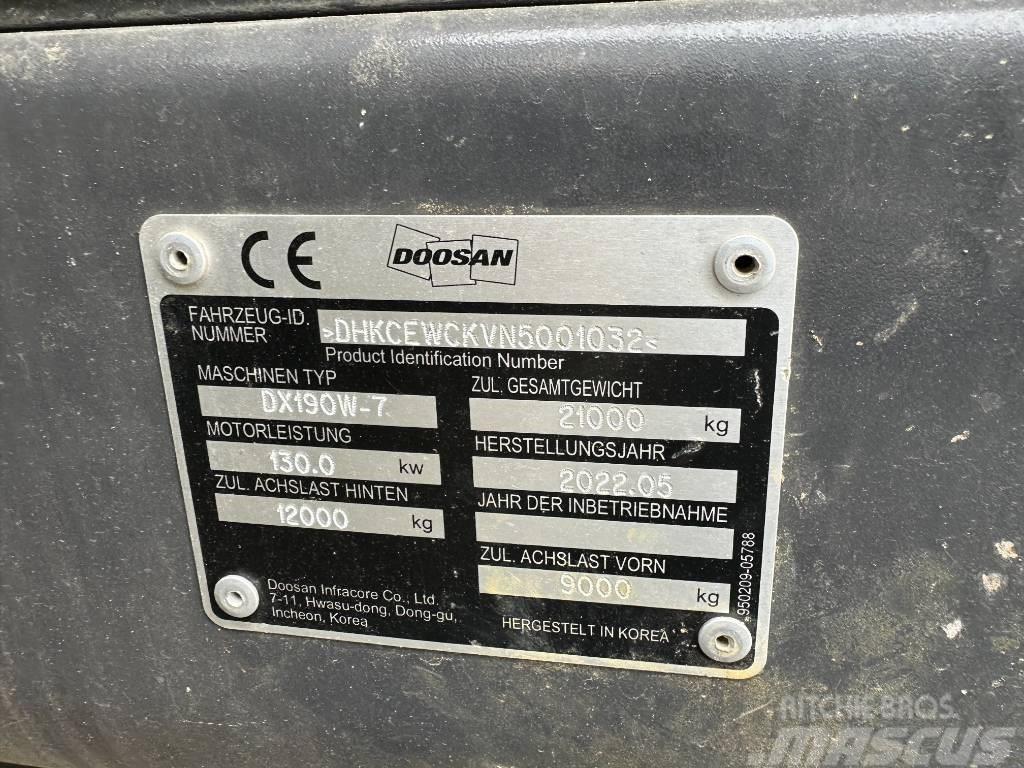 Doosan DX 190 W-7 Bagri na kolesih
