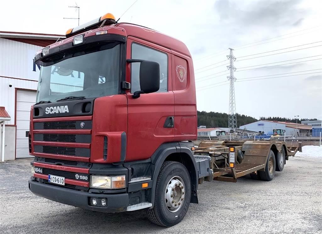 Scania R164 580 6x2 Tovornjaki za prevoz gozdnih strojev