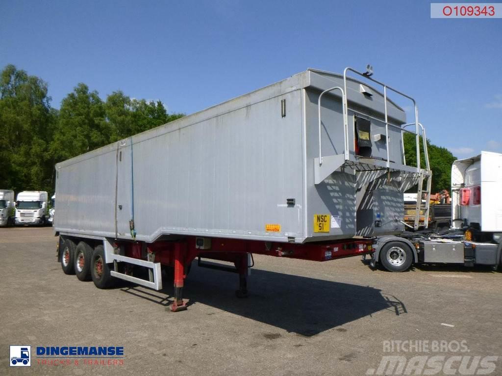 Wilcox Tipper trailer alu 55 m3 + tarpaulin Polprikolice prekucniki - kiper
