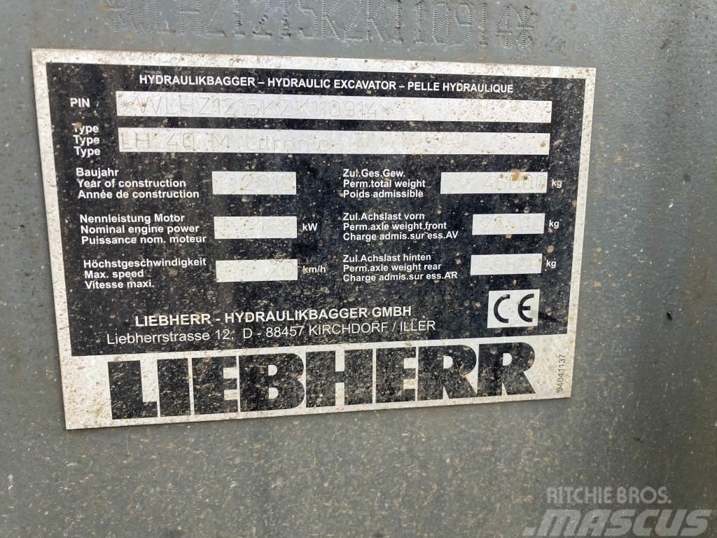 Liebherr LH 40 M Industry Litronic Bagri za prekladanje primarnih/sekundarnih surovin