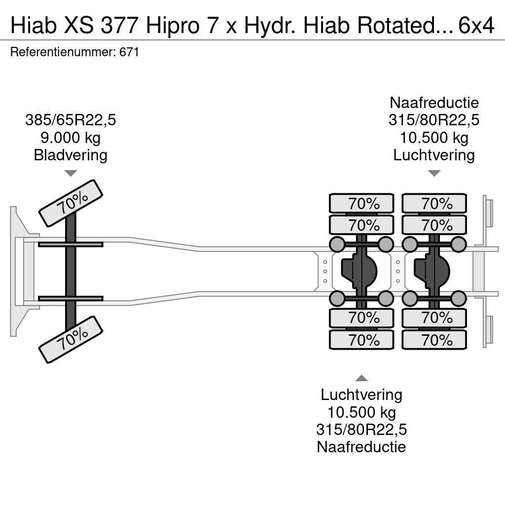Hiab XS 377 Hipro 7 x Hydr. Hiab Rotated Clamp Mercedes Rabljeni žerjavi za vsak teren
