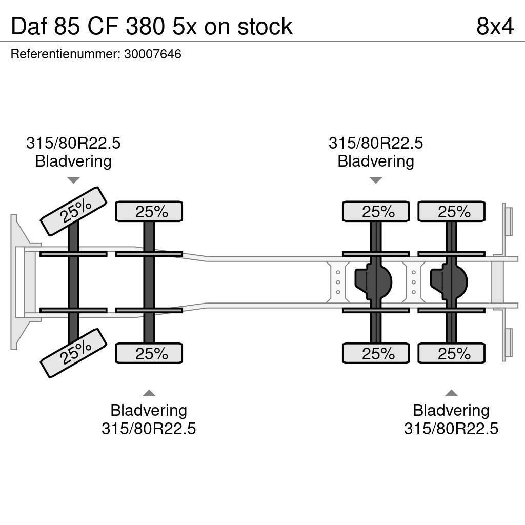 DAF 85 CF 380 5x on stock Vakuumski tovornjaki