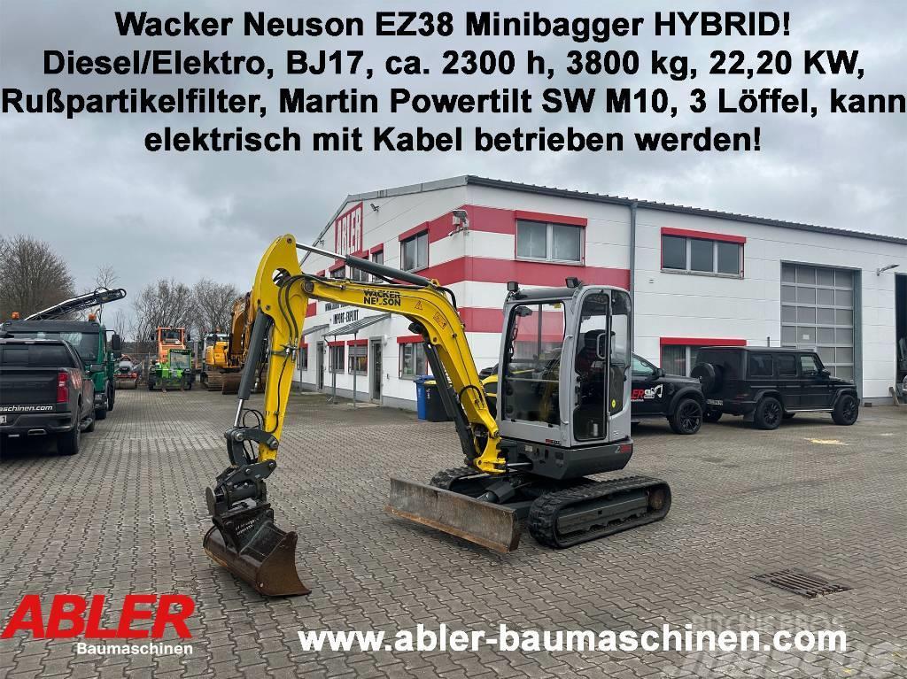 Wacker Neuson EZ 38 Hybrid! Minibagger diesel/Strom Powertilt Mini bagri <7t