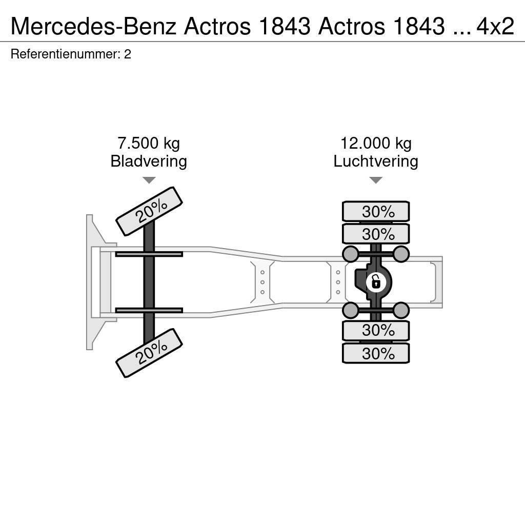 Mercedes-Benz Actros 1843 Actros 1843 ADR 4x2 RETARDER Vlačilci
