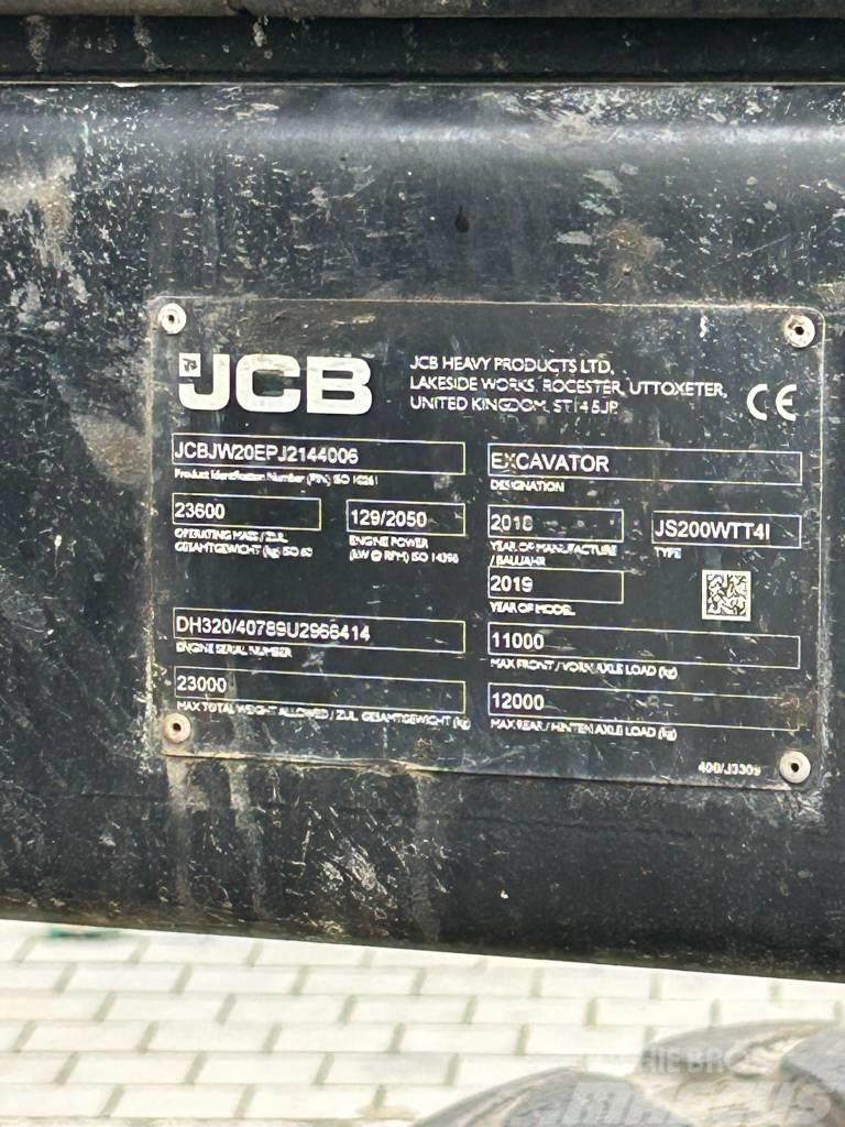 JCB JS 200 W Bagri na kolesih