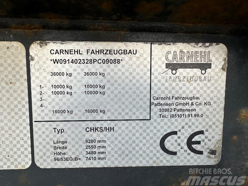 Carnehl 2 akselinen paripyörillä / hydrauliperälaudalla Polprikolice prekucniki - kiper