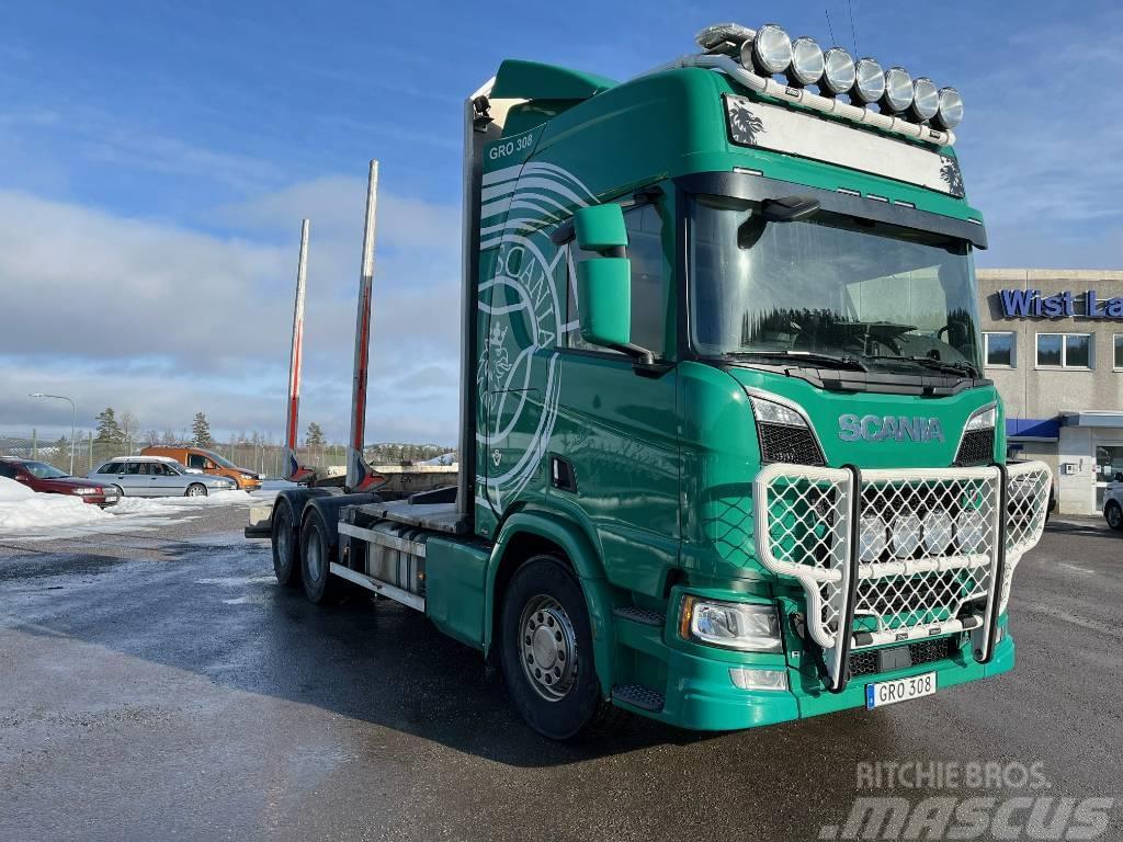 Scania R650 Skogsbil Tovornjaki za hlode