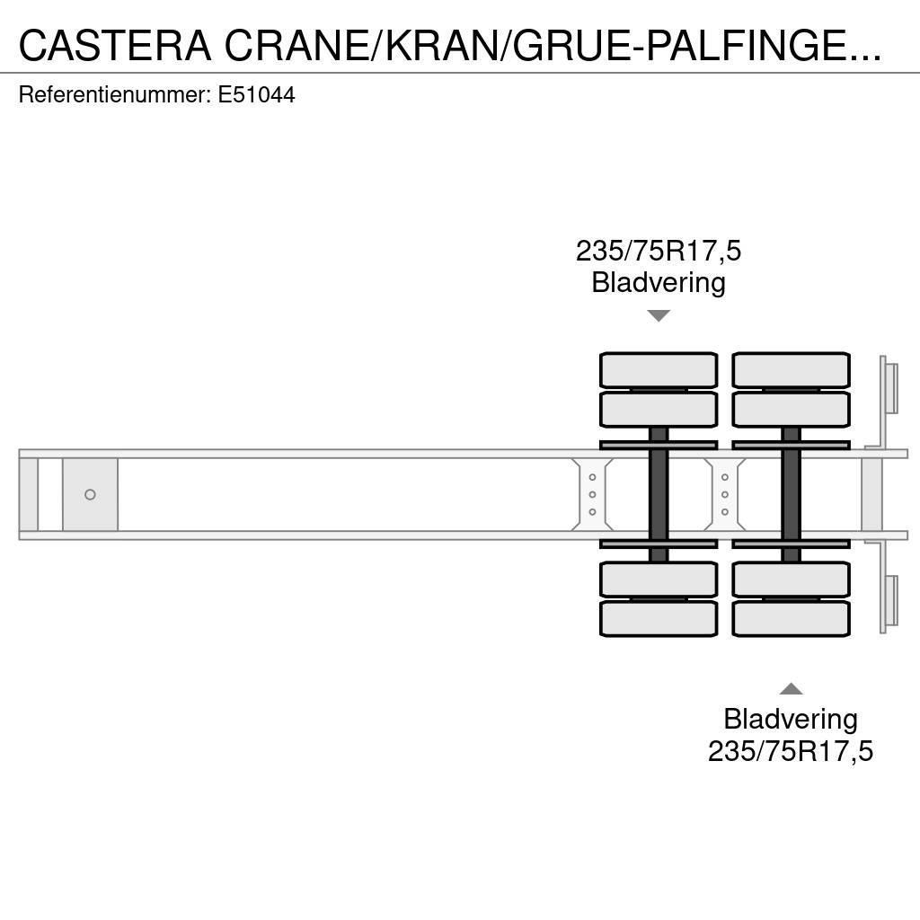 Castera CRANE/KRAN/GRUE-PALFINGER 22002 (2xHydr.) Nizko noseče polprikolice
