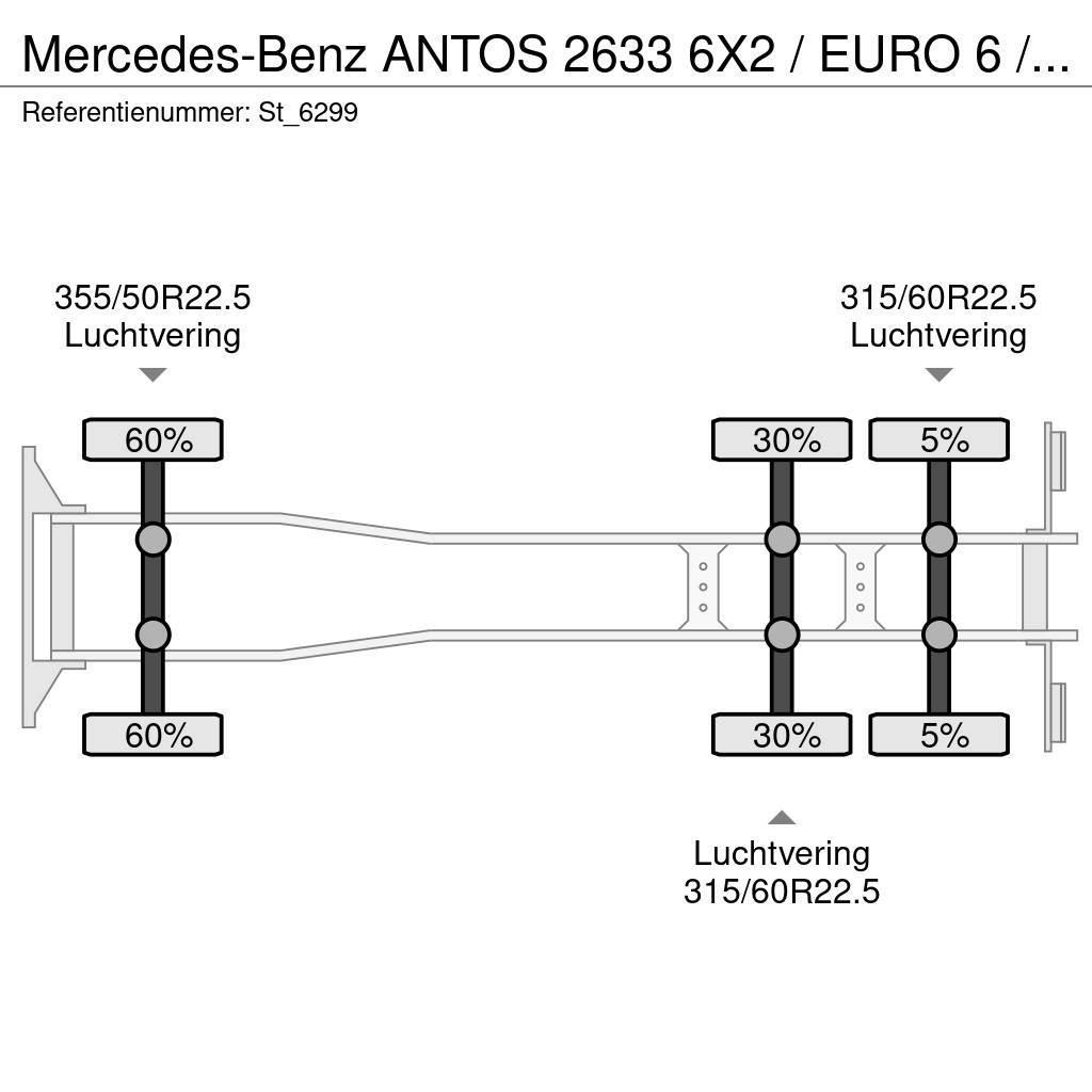 Mercedes-Benz ANTOS 2633 6X2 / EURO 6 / OPRIJ / MACHINE TRANSPOR Avtotransporterji