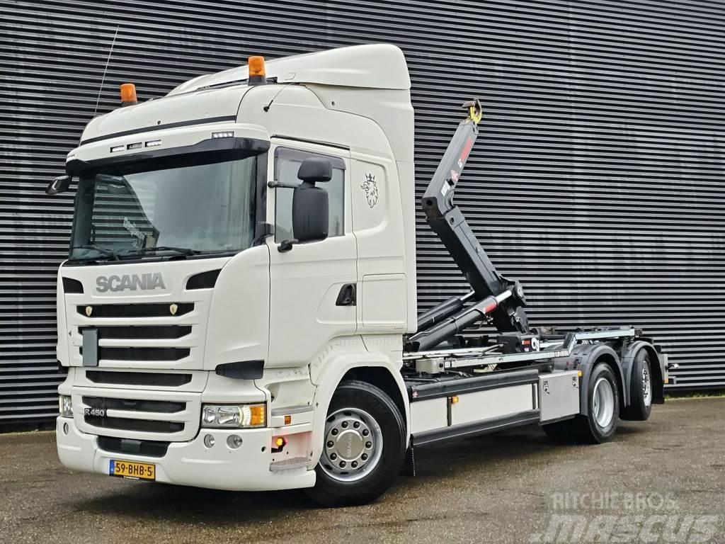 Scania R450 6x2*4 / EURO 6 / HOOKLIFT / ABROLKIPPER Kotalni prekucni tovornjaki