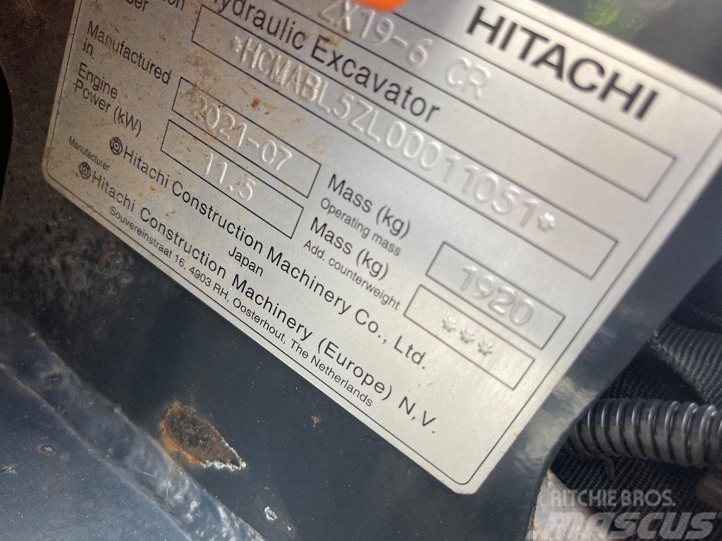 Hitachi Zx 19-6 Mini bagri <7t