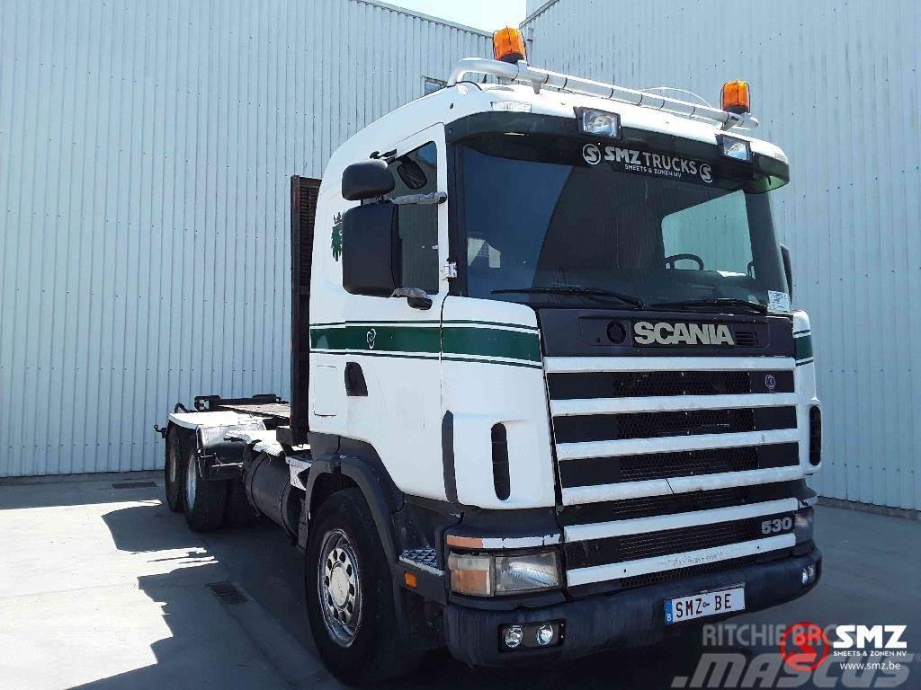 Scania 144 530 6x4 manual pump Tovornjaki s kesonom/platojem