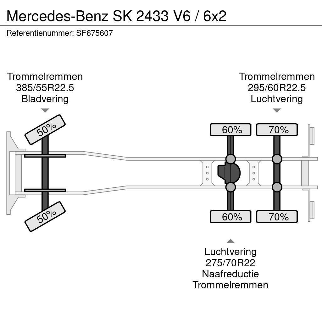 Mercedes-Benz SK 2433 V6 / 6x2 Tovornjaki zabojniki